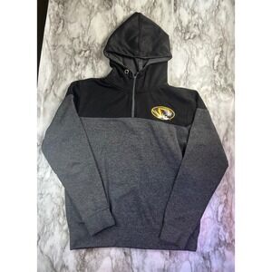 Mens Missouri Tigers Mizzou Quarter Zip Fleece Hoodie Pullover Size S
